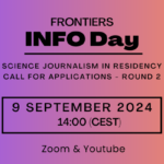 FRONTIERS Info Day Scheduled for 9 September 2024